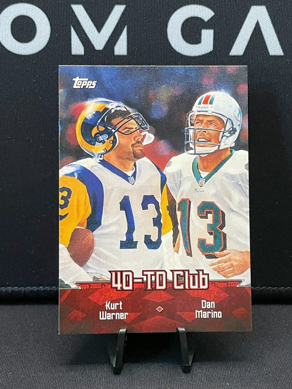 2000 Topps "Topps Combos" "TC10 40-TD Club" Kurt Warner & Dan Marino