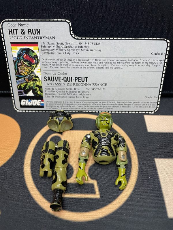 G.I.Joe Hasbro 1988 Hit and Run (Incomplete, Previously Played)