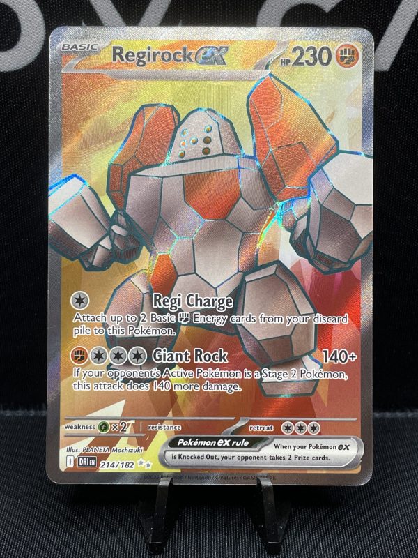 Pokémon TCG Regirock ex - 214/182 Destined Rivals Full Art Ultra Rare