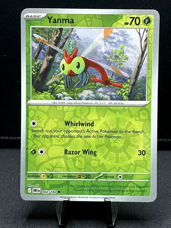 Pokémon TCG - 002/182 Yanma Destined Rivals Reverse Holo