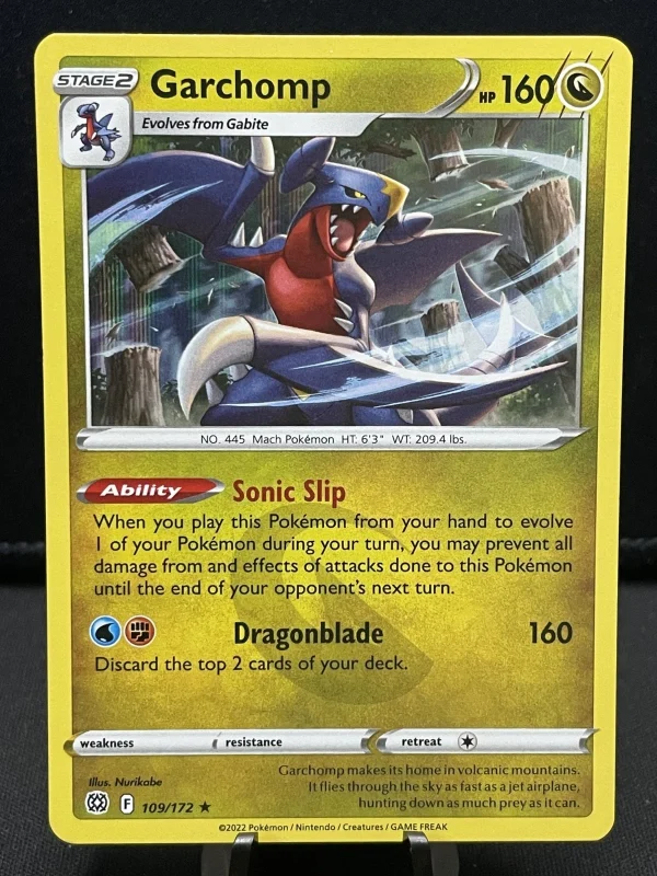 Pokémon TCG Garchomp - 109/172 Brilliant Stars Holo Rare