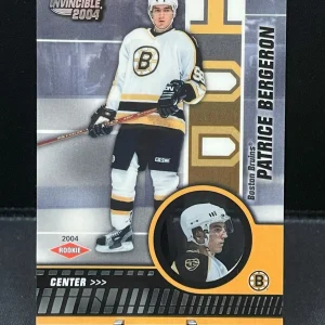 2003-04 Pacific Invincible #102 Patrice Bergeron Rookie Card - Boston Bruins
