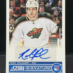2013 - 14 Score Signatures SS-NP Nick Palmieri Auto Signatures NY Rangers