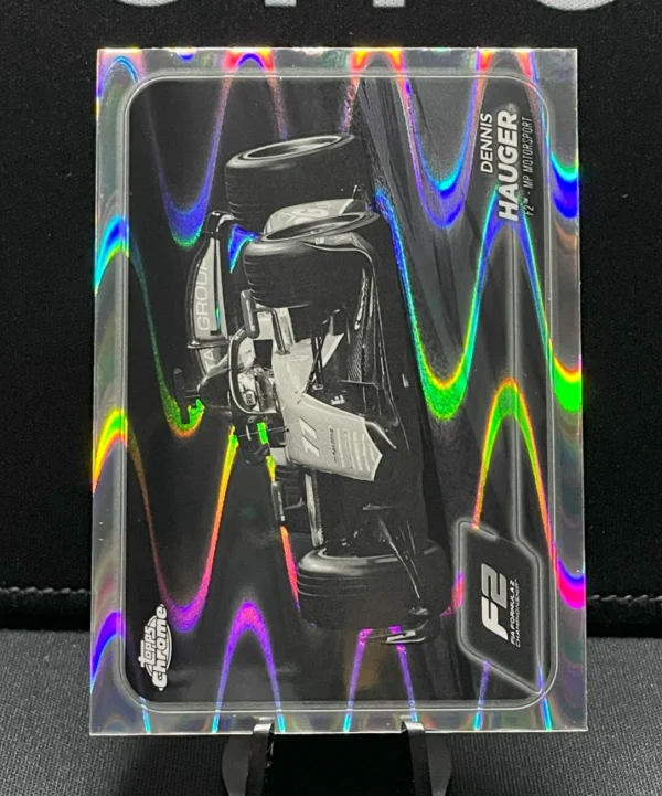 2024 Topps Chrome Formula 1 - #95 DENNIS HAUGER - Black White RayWave