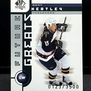 2001-02 SP Authentic Future Greats #111 Dany Heatley 0123/3500 Atlanta