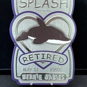 TY Beanie Babies BBOC Card - Series 3 Retired (SILVER) - SPLASH Whale (#/2880)
