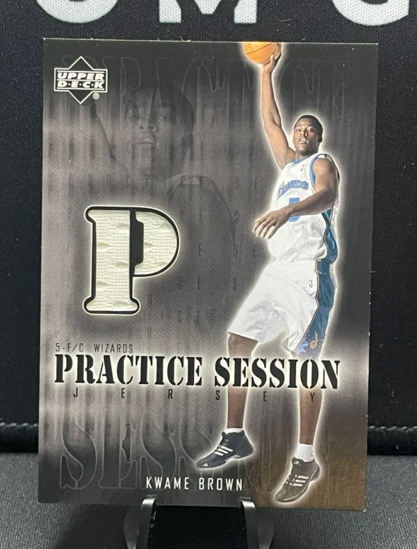 2002-03 Upper Deck #KW-PS Kwame Brown Practice Session Jersey Wizards