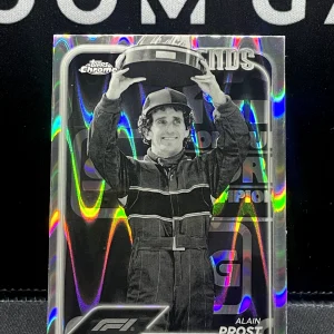 2024 Topps Chrome Formula 1 - #195 Alain Prost - Legends - Black White RayWave
