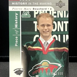 2002-03 Upper Deck Piece Of History #134 Pierre-Marc Bouchard  Rookie RC /1500