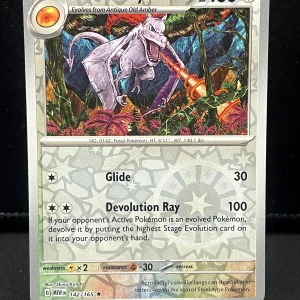 Pokemon TCG Scarlet & Violet 151 142/165 - Aerodactyl (Reverse Holo)