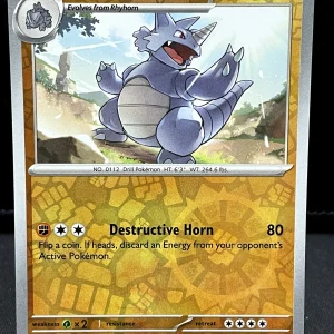 Pokemon TCG Rhydon - 075/142 Stellar Crown Reverse Holo