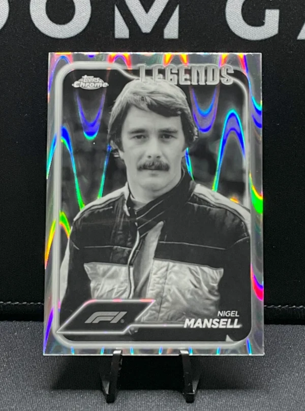 2024 Topps Chrome Formula 1 - #189 Nigel Mansell - Legends - Black White RayWave