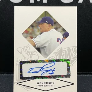 2004 Just Minors Justifiable Auto David Purcey #65 Rookie Auto RC Auburn