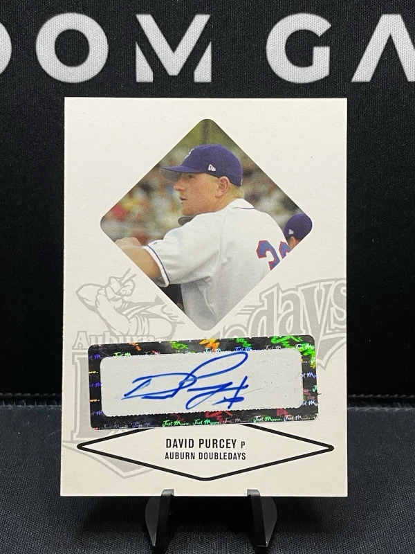 2004 Just Minors Justifiable Auto David Purcey #65 Rookie Auto RC Auburn