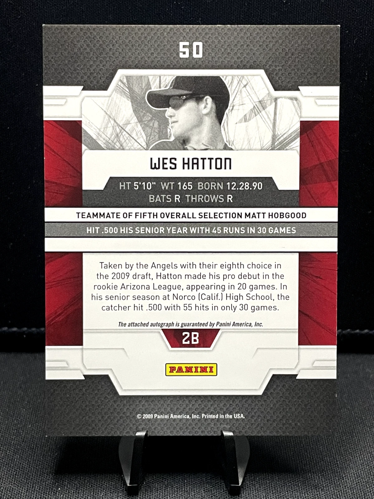 2009 Donruss Elite Extra Edition - #50 Wes Watton - 102/790 - Image 2
