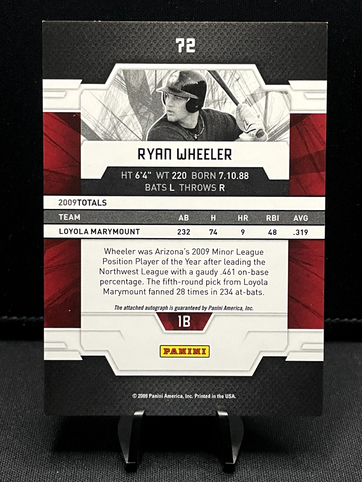 2009 Donruss Elite Extra Edition - #72 Ryan Wheeler - 530/690 - Image 2