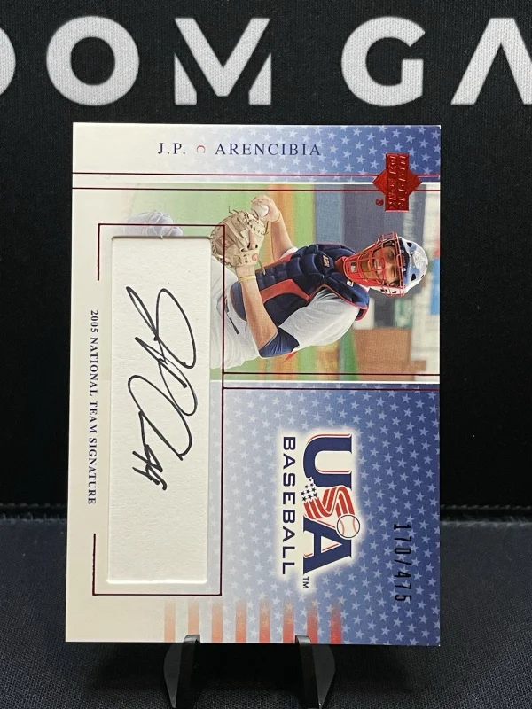2005 Upper Deck USA Baseball Team #JA - J.P. Arencibia Autograph /475