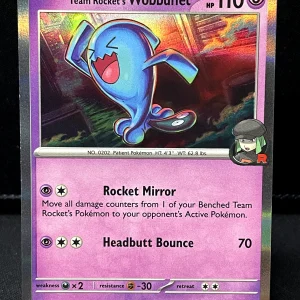 Pokémon TCG - 082/182 Team Rocket's Wobbuffet Destined Rivals Holo