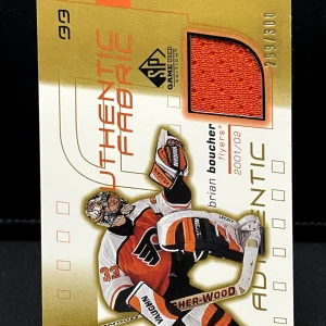 2002-03 SP Game Used Authentic Fabrics Brian Boucher #AF-BB 299/300 - Flyers