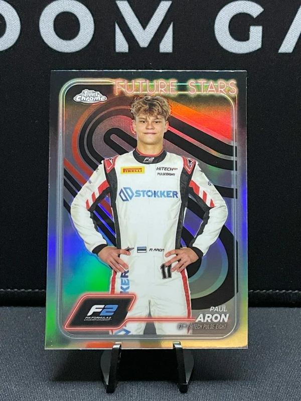 2024 Topps Chrome Formula 1 - #31 Paul Aron Base Common Refractor - Hitech Pulse