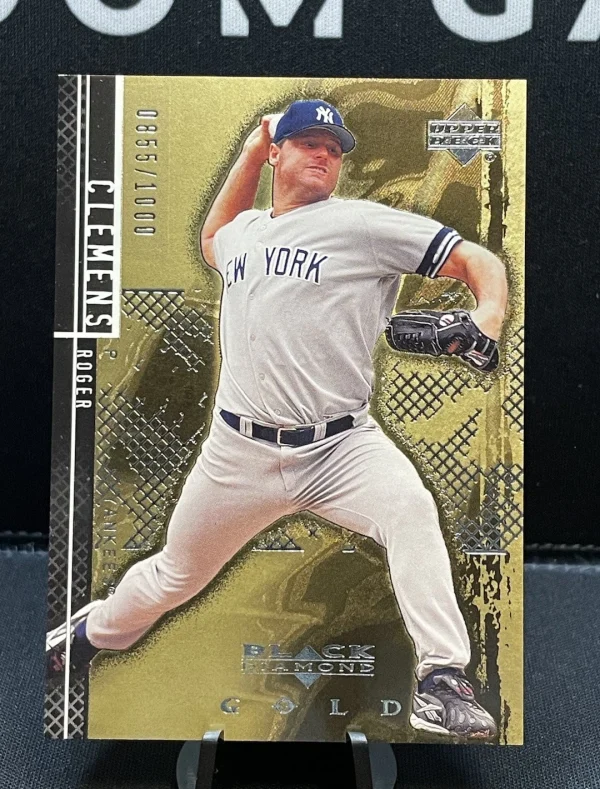2000 Black Diamond Rookie Edition Gold Roger Clemens #39 Yankees /1000