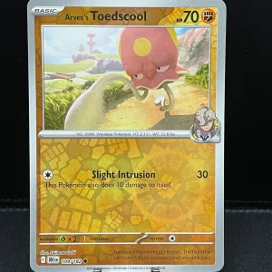 Pokémon TCG - 109/182 Arven's Toedscool Destined Rivals Reverse Holo