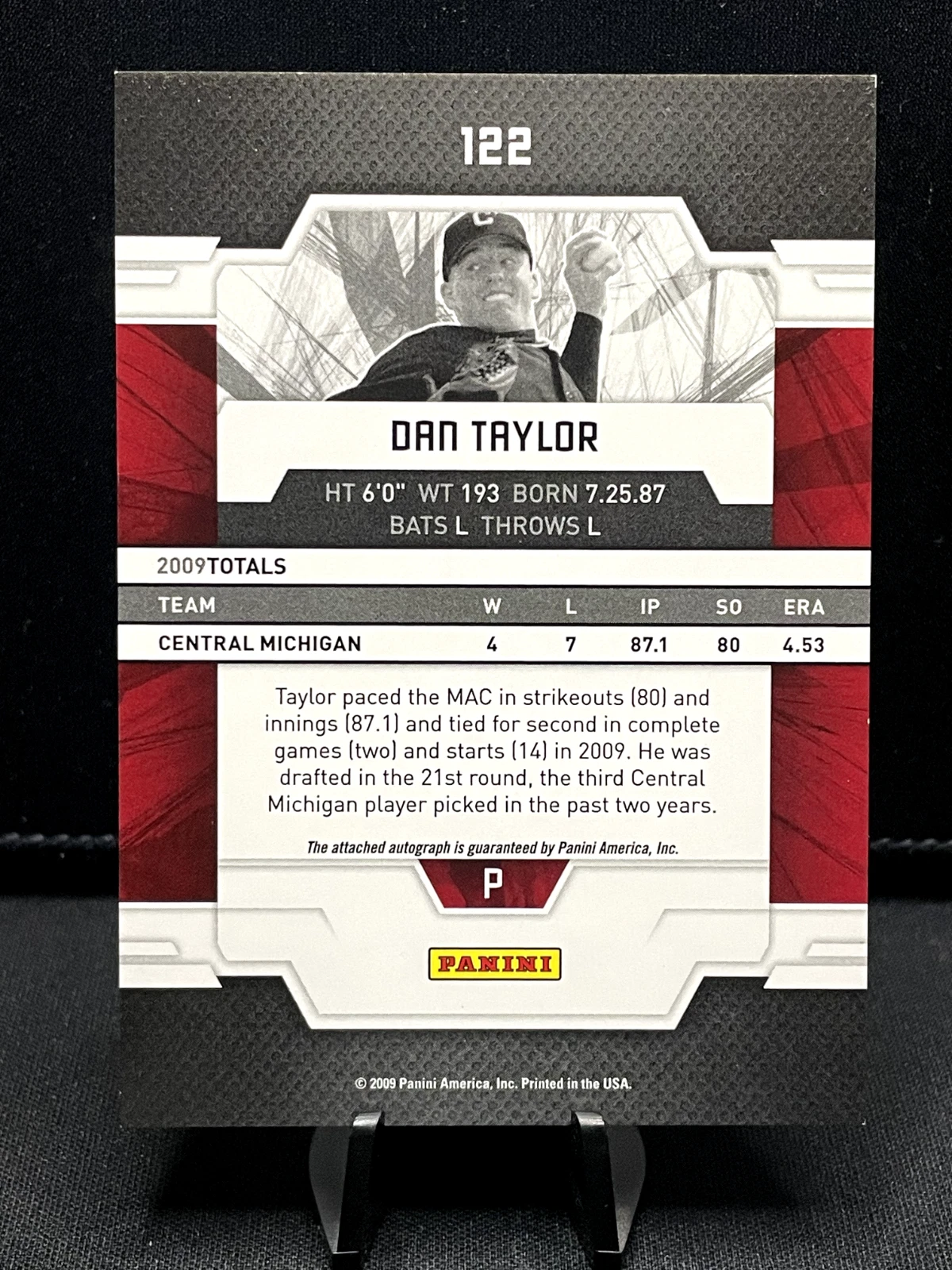 2009 Donruss Elite Extra Edition - #122 Dan Taylor - 244/650 - Image 2