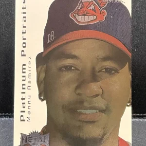 2000 Skybox Metal Platinum Portraits Manny Ramirez 3 of 10 PP Cleveland