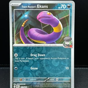 Pokémon TCG - 112/182 Team Rocket's Ekans Destined Rivals Reverse Holo