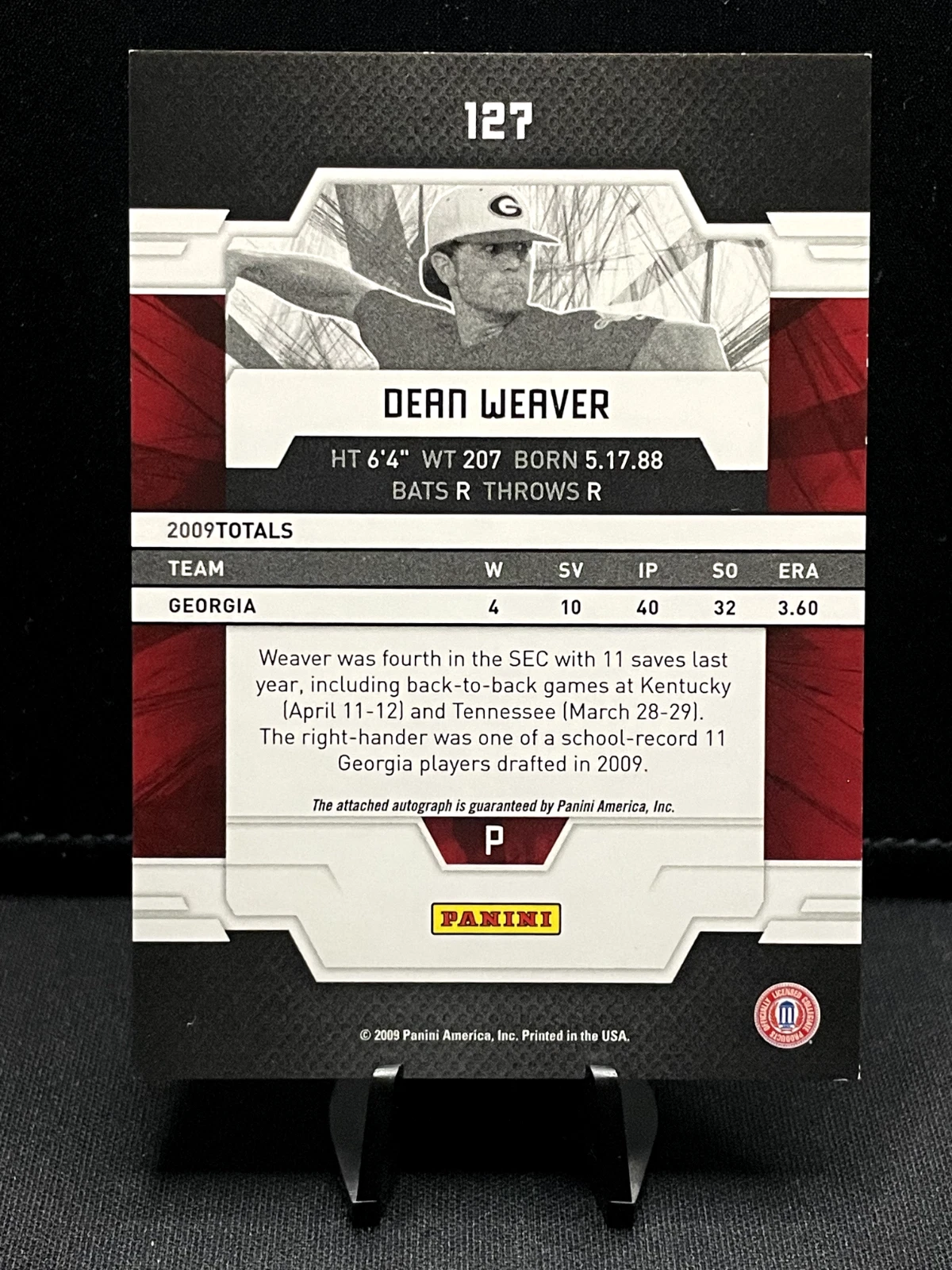 2009 Donruss Elite Extra Edition - #127 Dean Weaver - 077/599 - Image 2