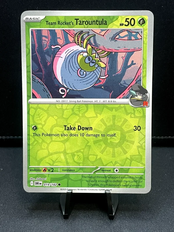 Pokémon TCG - 019/182 Team Rocket's Tarontula Destined Rivals Reverse Holo