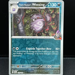 Pokémon TCG - 126/182 Team Rocket's Weezing Destined Rivals Reverse Holo
