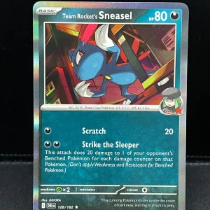 Pokémon TCG - 128/182 Team Rocket's Sneasel Destined Rivals Rare Holo