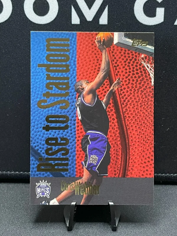 2000-01 Topps Rise To Stardom #RS9 Chris Webber - Sacramento Kings