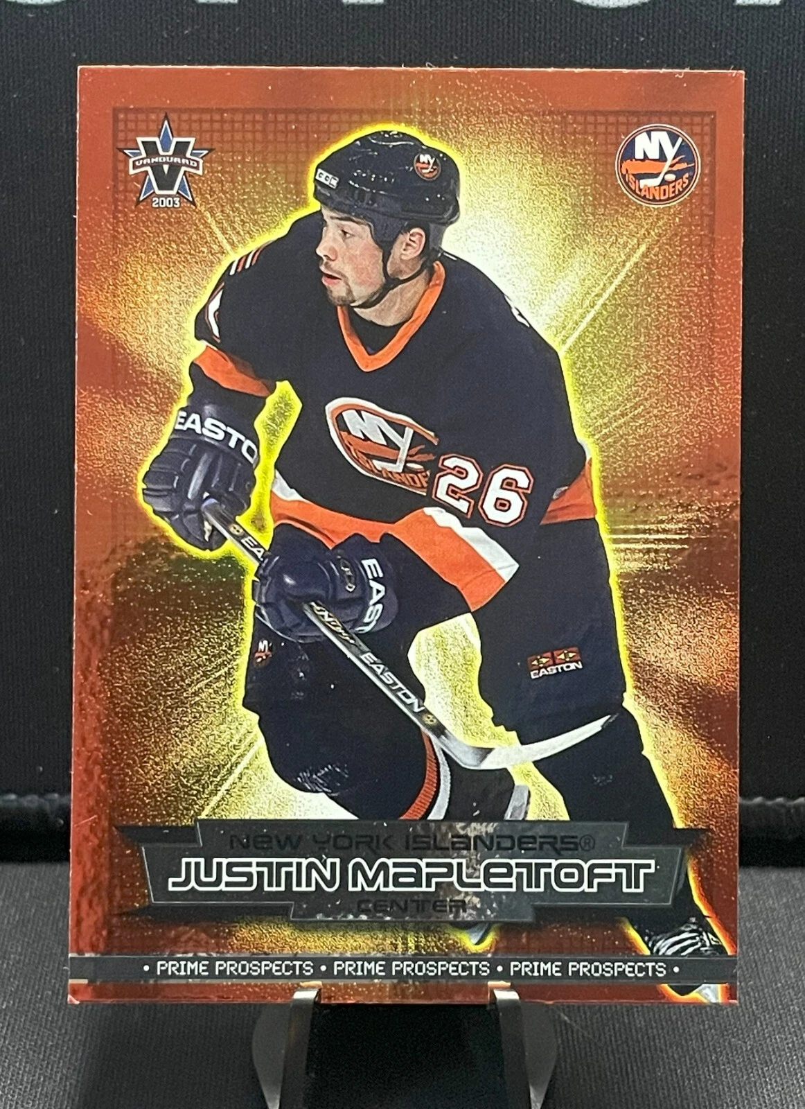 2002-03 Pacific Vanguard Prime Prospects #16 Justin Mapletoft RC - Islanders