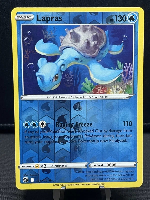 Pokemon TCG Lapras - 031/172 Brilliant Stars Reverse Holo Rare