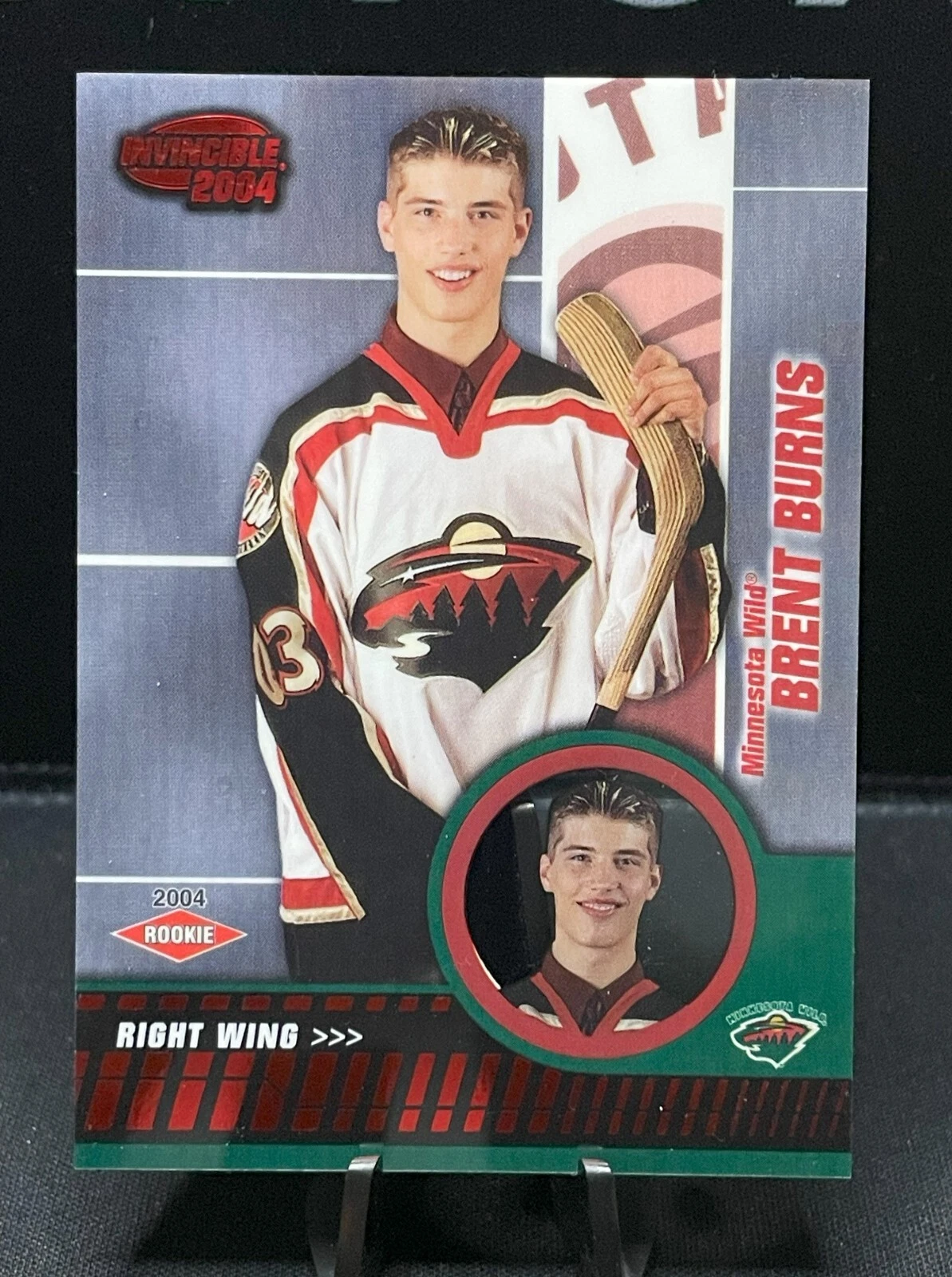 2003-04 Pacific Invincible Red #114 Brent Burns 209/850 Minnesota Wild