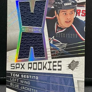 2008-09 SPx Rookies #153 Tom Sestito Dual Jersey 0756/1299 - Columbus