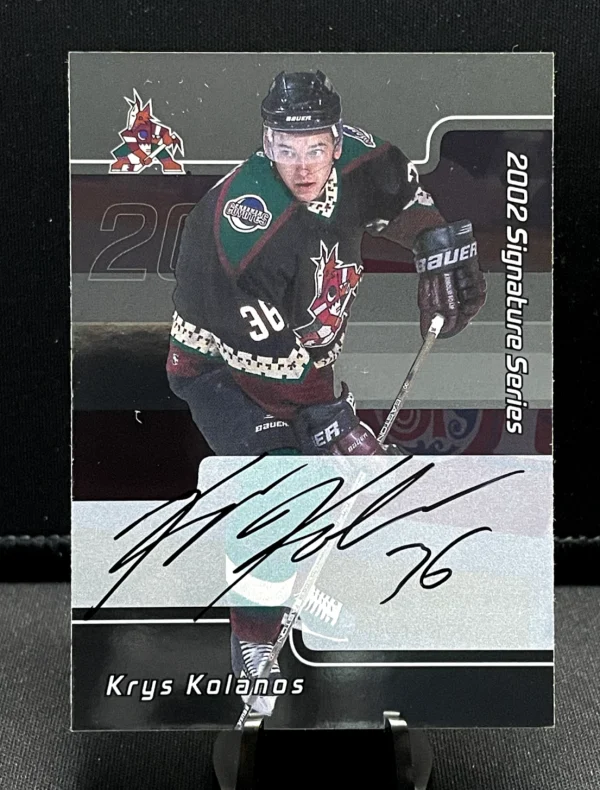 2001-02 Be A Player Frist Signature Series AUTO #243 Krys Kolanos - Phoenix