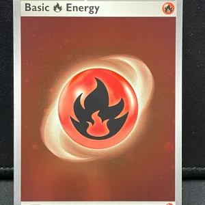 Pokémon TCG Basic Fire Energy - 002 Scarlet & Violet Base Cosmos Holo