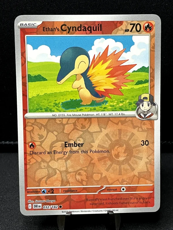 Pokémon TCG - 032/182 Ethan's Cyndaquil Destined Rivals Reverse Holo