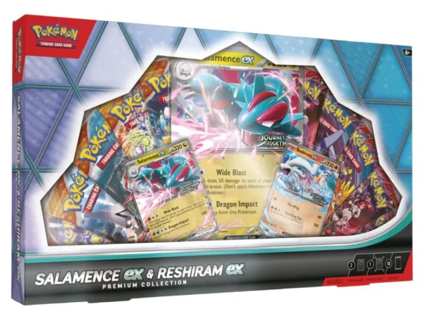 Pokémon Salamence EX & Reshiram EX Premium Collection Box